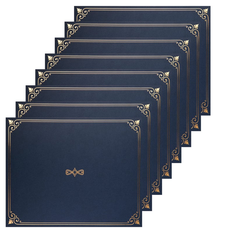 MATICAN Certificate Holders, 25-Pack Certificate Covers for Letter Size 8.5 x 11 Inch Paper, Certificate Folders, Navy, 9 x 11.5 Inches - Image 1